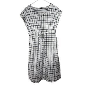 Steven Alan Plaid Cotton Midi Dress Womens Sz S Cottagecore Picnic Lightweight